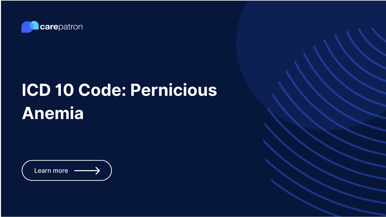 Pernicious Anemia ICD10CM Codes 2023